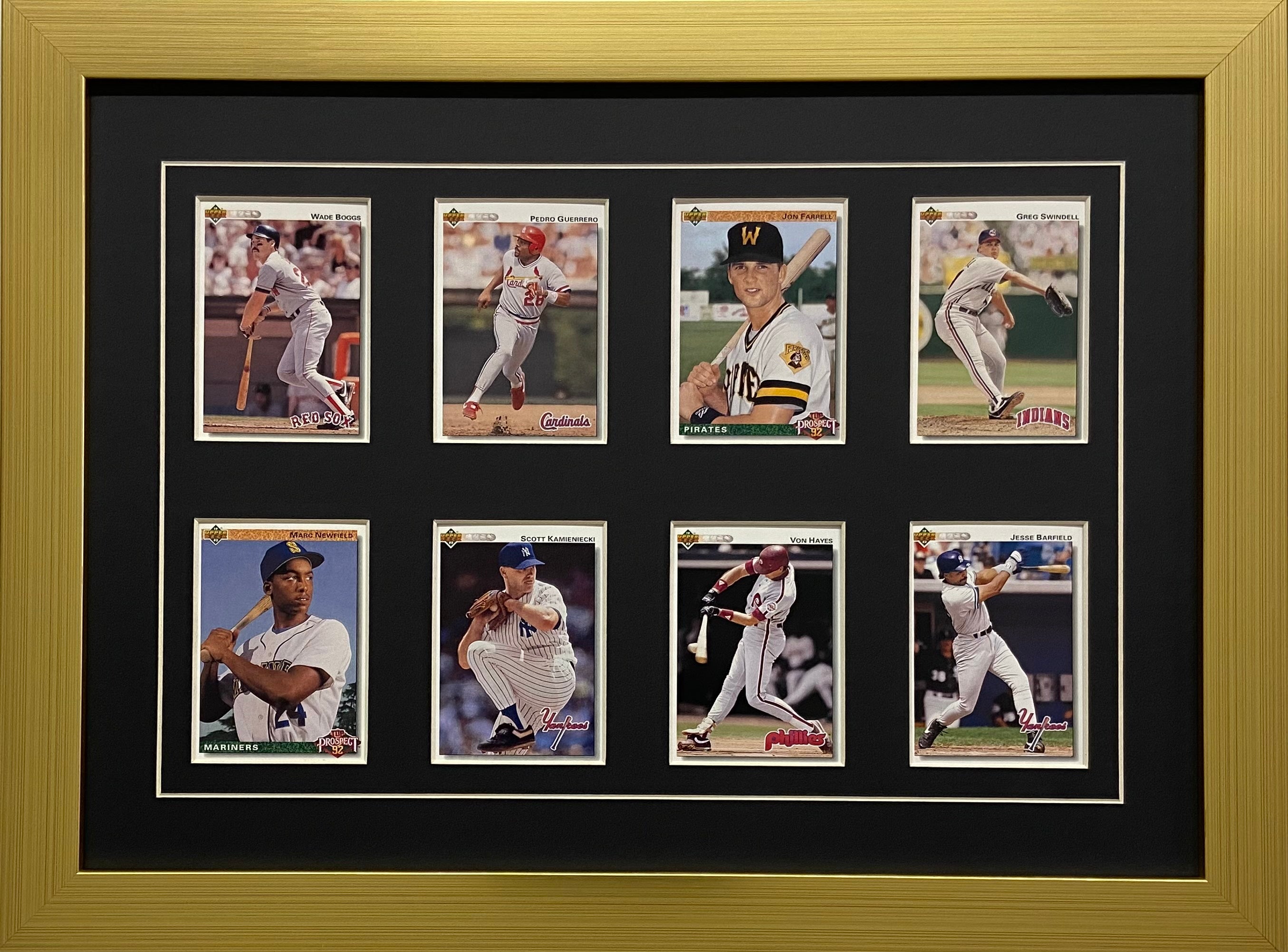 Newest Rare 80's Baseball Card Dream Team Display Frame