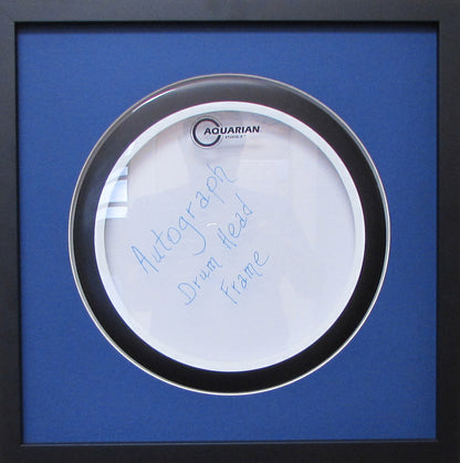 12" Drum Head Frame blue mat black frame
