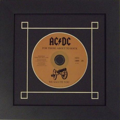 CD Disc Frame Set black-white mat black frame